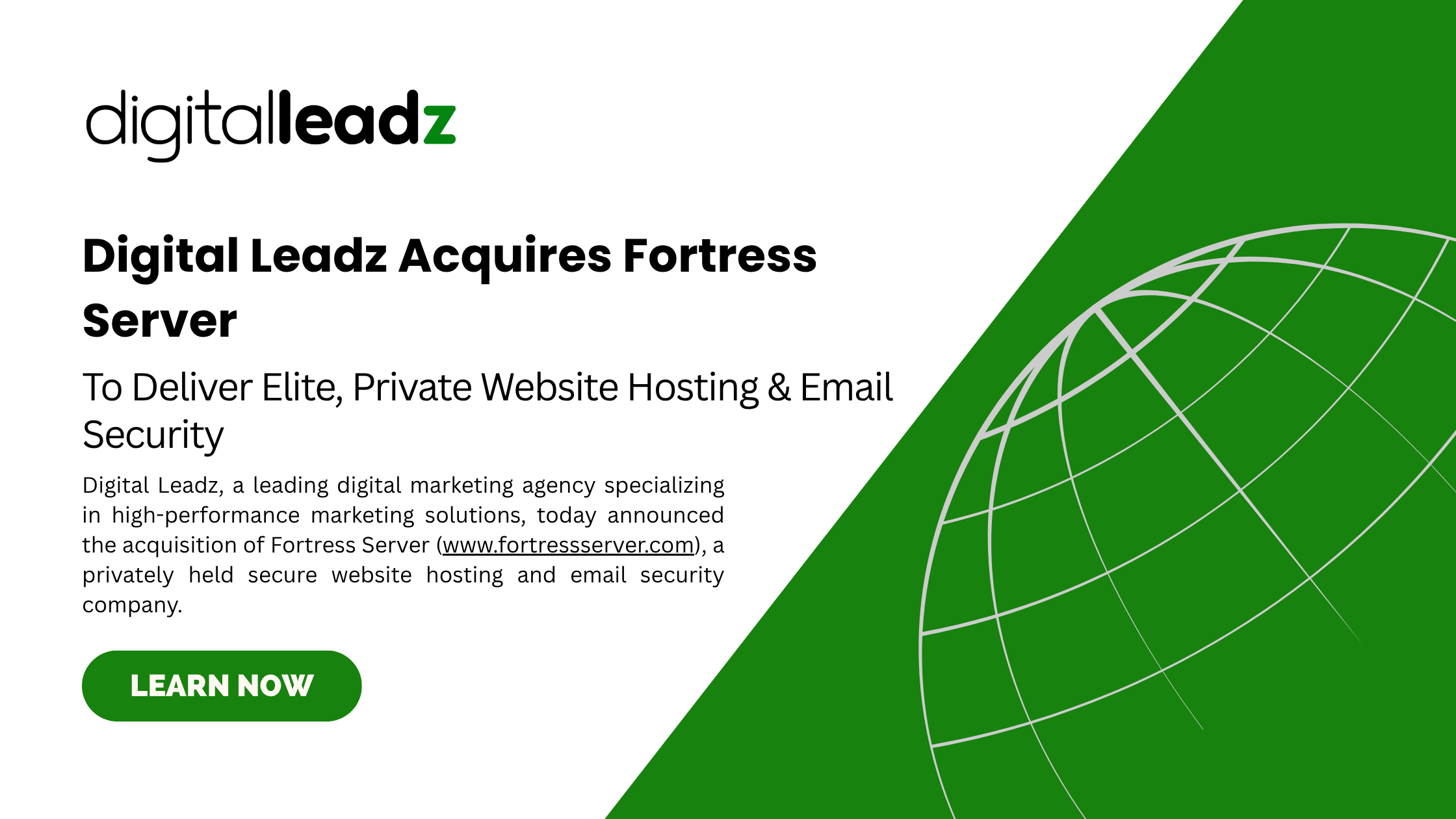 Digital Leadz Acquires Fortress Server